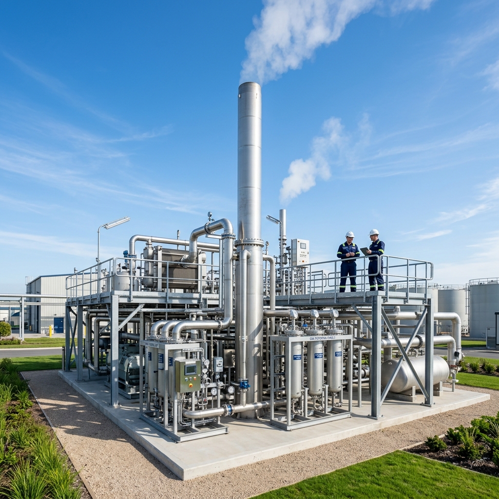 Baca gazı filtreleme ve endüstriyel nem koruması tesisi