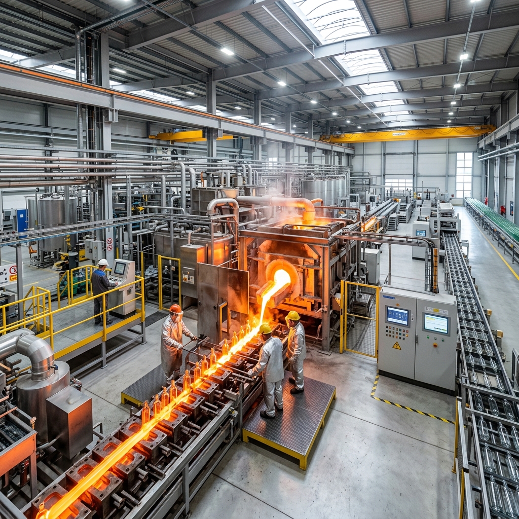 Cam ve Seramik Fabrikası Üretim Hattı