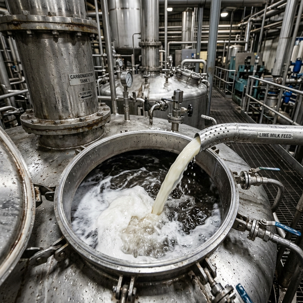 Şeker Üretim Sürecinde Karbonatasyon ve Temel Adımlar