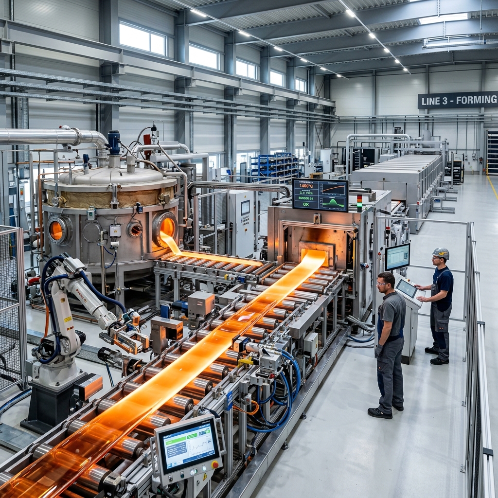 Modern Cam Üretim Hattı